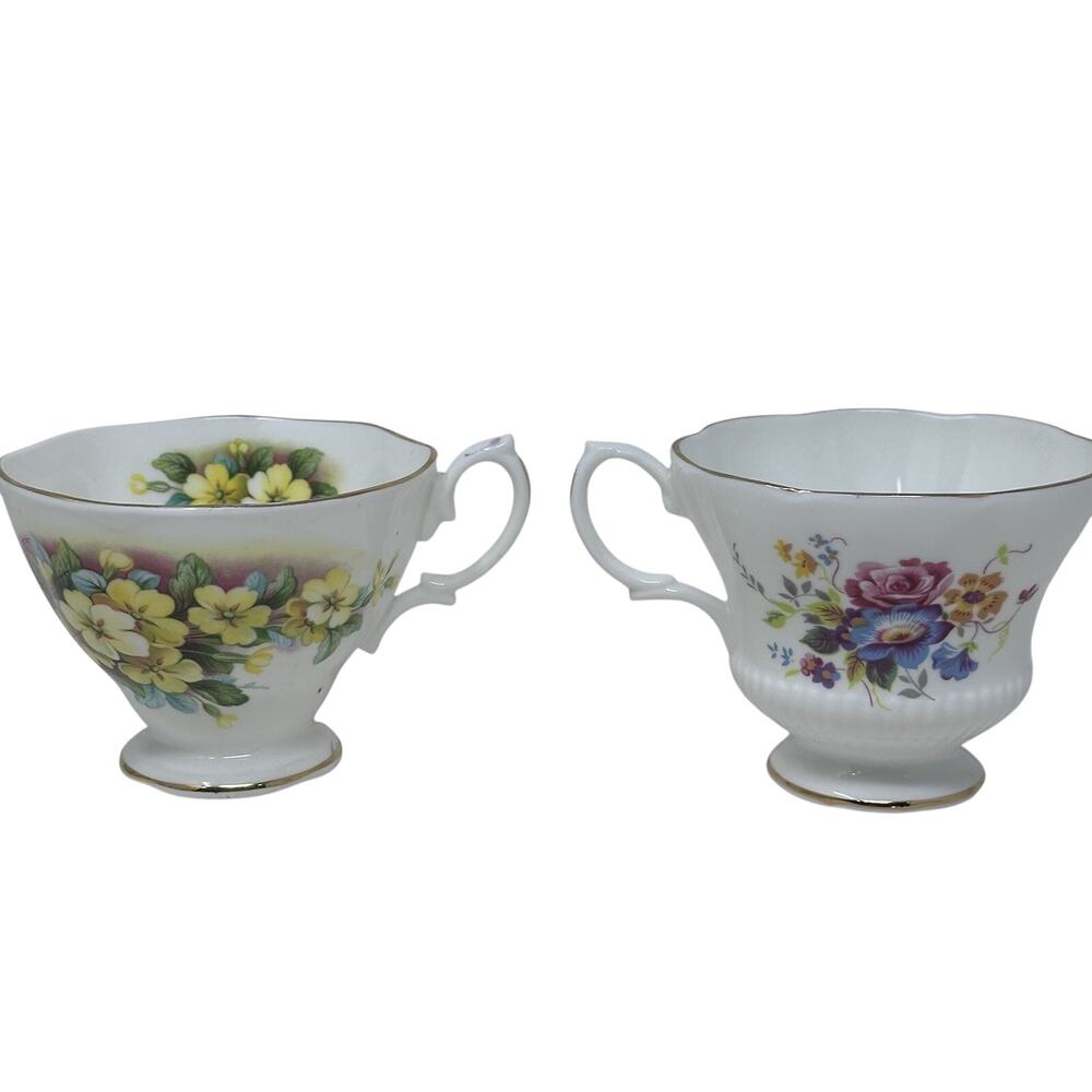 Set of 2 Royal Doulton Bone China Cups